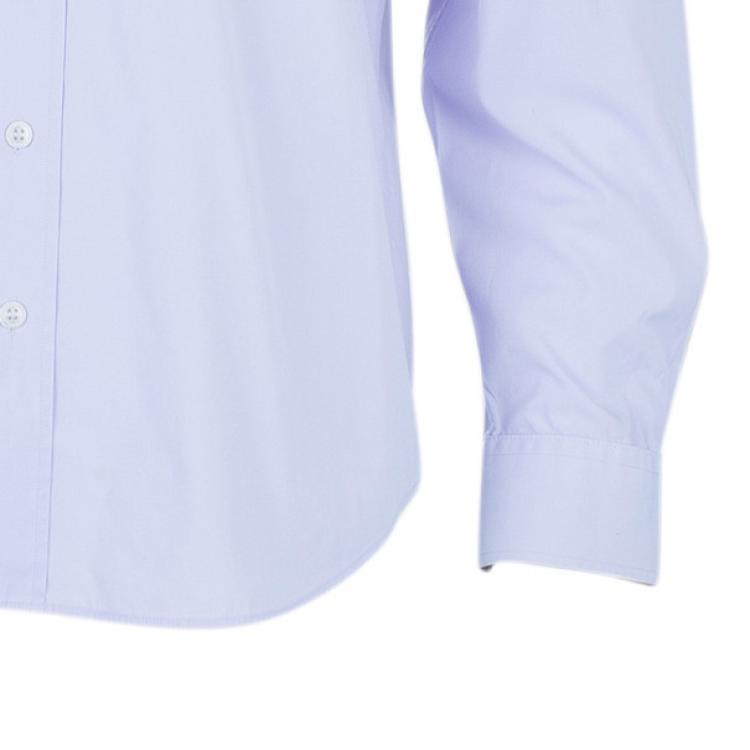 Pre Owned Burberry Brit Light Blue Classic Stretch Cotton Men's Shirt XL