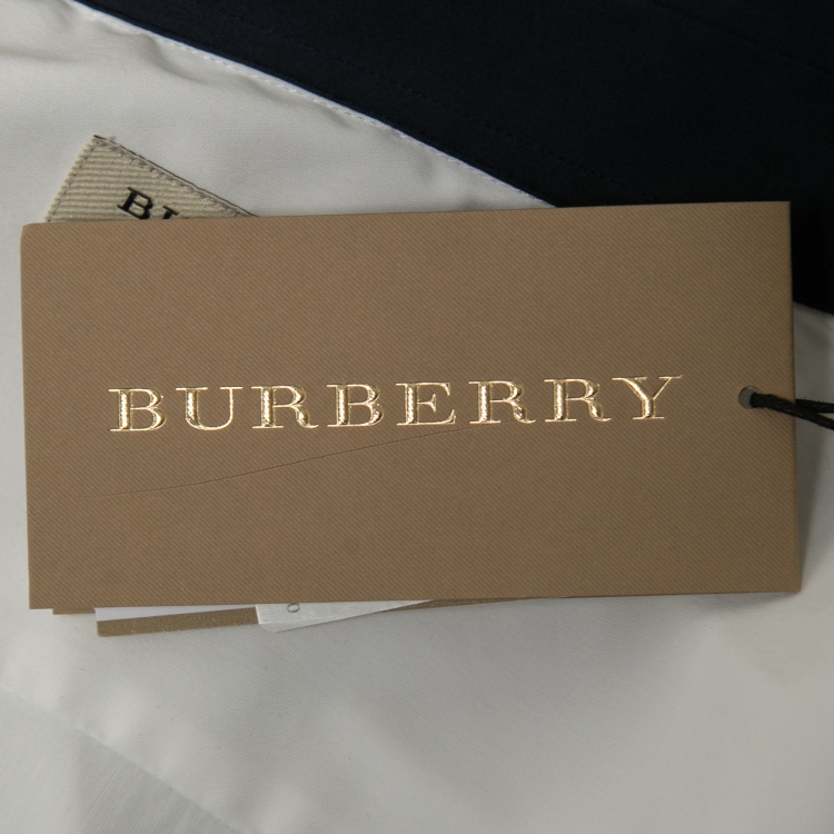 Pre Owned Burberry London White Cotton Contrast Collar Detail Southbrooke Shirt M