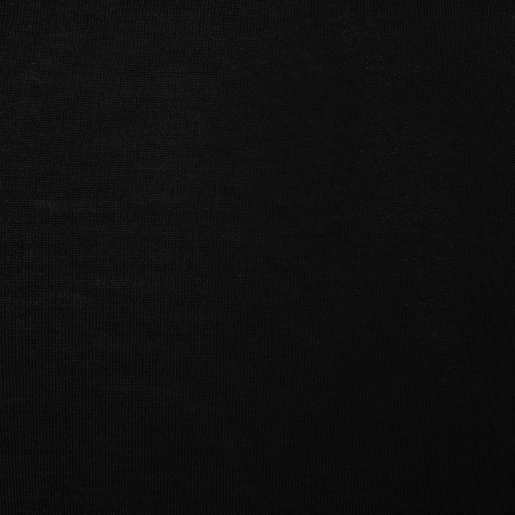 مملوكة مسبقًا Burberry Black Wool V-Neck Sweater M