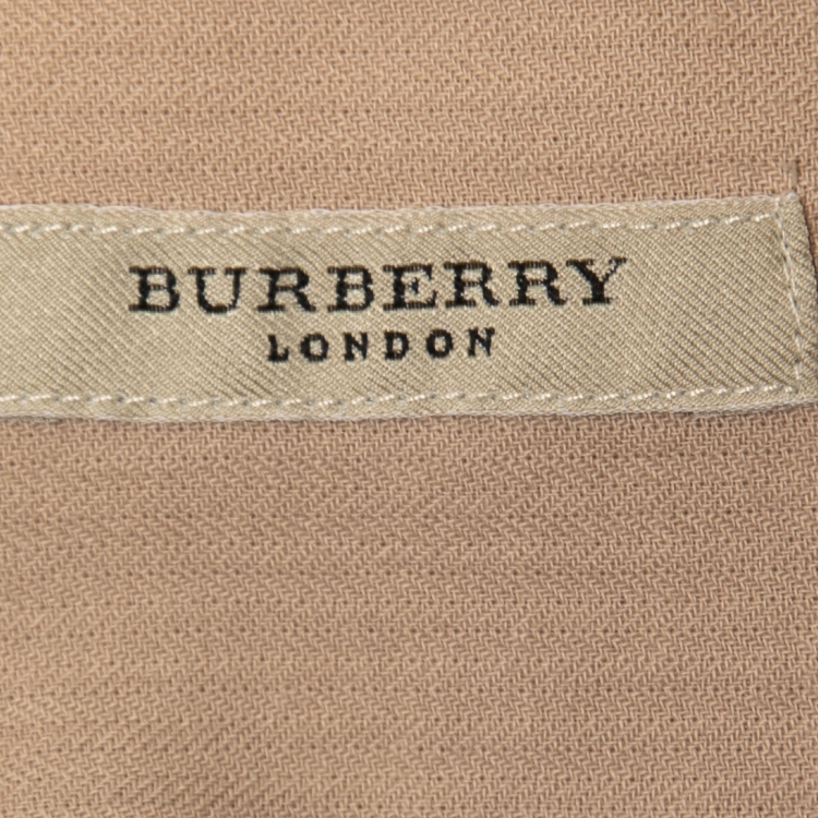 Pre Owned Burberry Multicolor Ombre Cotton Nova Checkered Button Front Shirt L