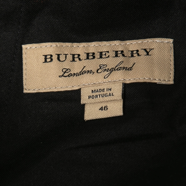 مملوكة مسبقًا Burberry Blue Wool Blend Trousers S