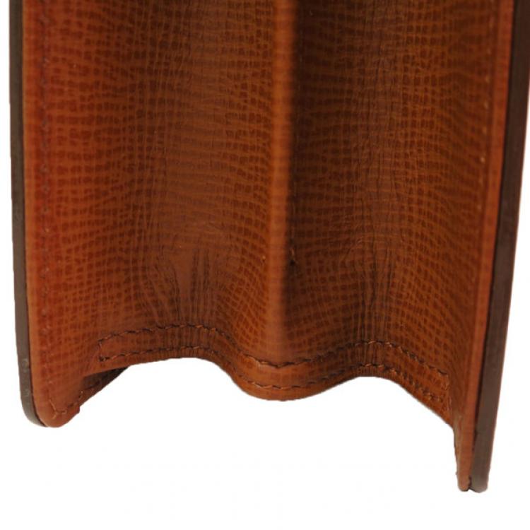 Pre Owned Burberry Beige Leather Business Briefcase