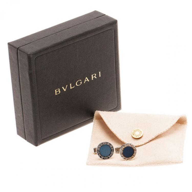 Pre Owned Bvlgari Silver Bulgari Cufflinks