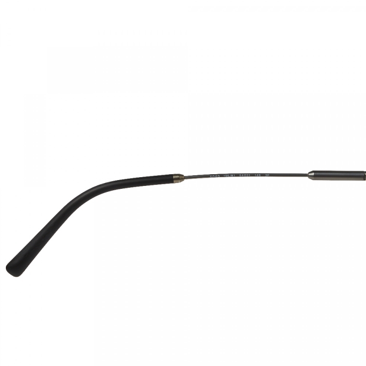 Pre Owned Bvlgari Matte Gunmetal / Grey Polarized BV5049 Oval Sunglasses