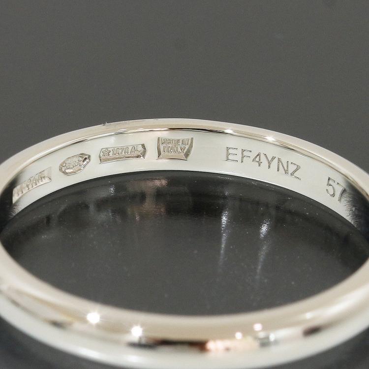 Pre Owned Bvlgari Fedi Platinum Wedding Band Ring Size 57