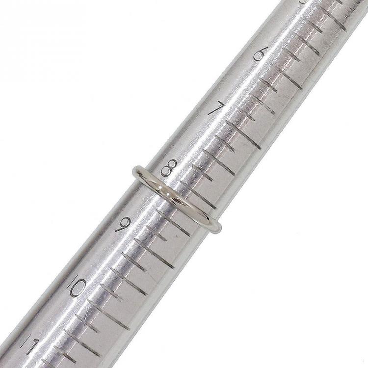 Pre Owned Bvlgari Fedi Platinum Wedding Band Ring Size 57