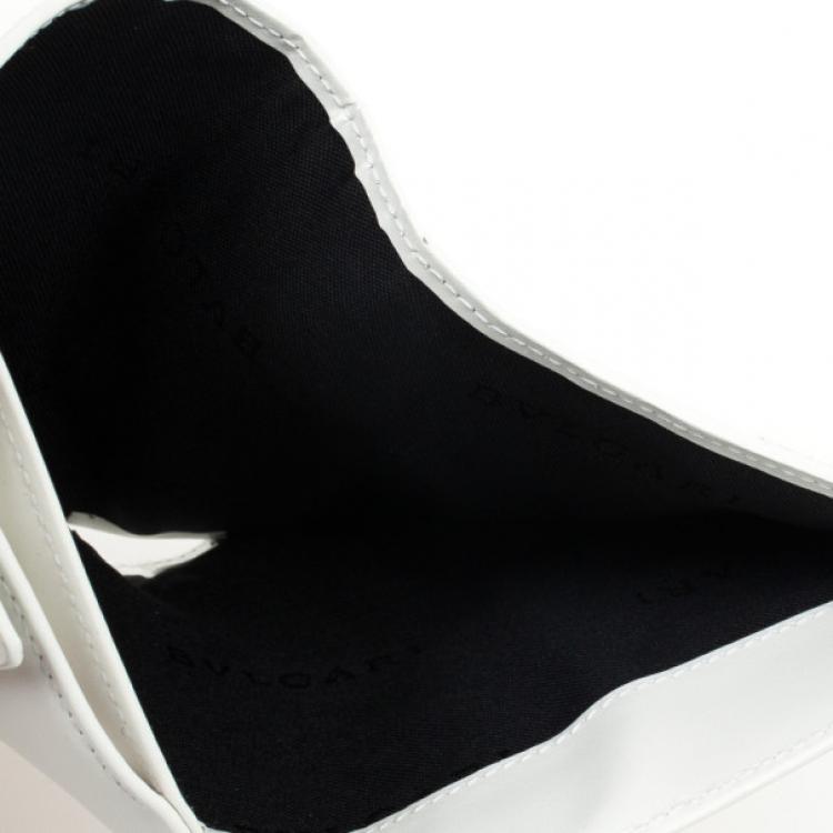 مملوكة مسبقًا Bvlgari White Compact Flap Wallet