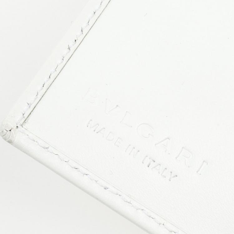 مملوكة مسبقًا Bvlgari White Compact Flap Wallet