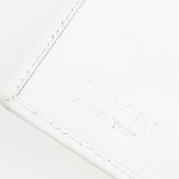 مملوكة مسبقًا Bvlgari White Compact Flap Wallet