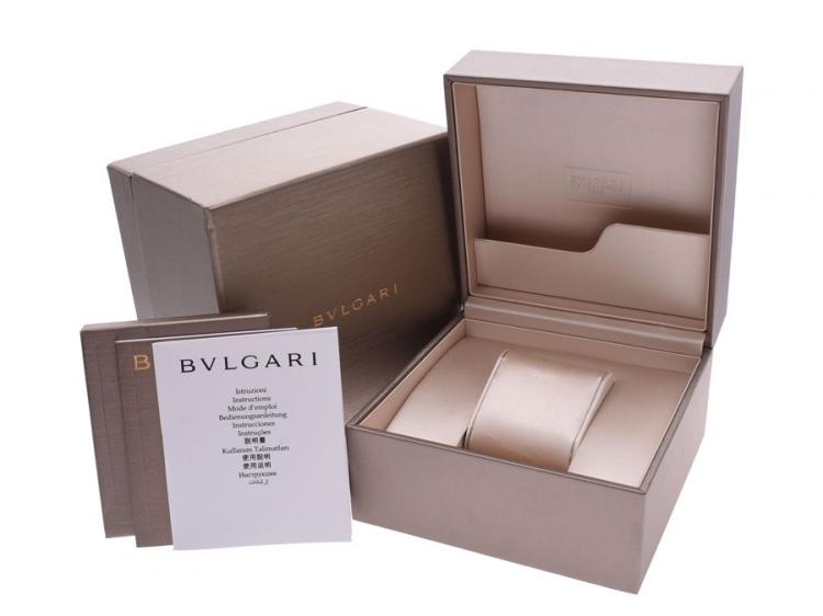 Pre Owned Bvlgari Black Stainless Steel Ergon EG30S Women's Wristwatch 30 MM