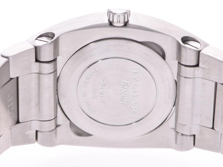 Pre Owned Bvlgari Black Stainless Steel Ergon EG30S Women's Wristwatch 30 MM
