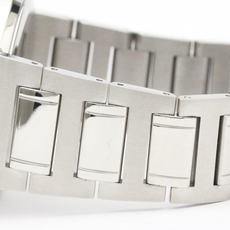 Pre Owned Bvlgari Black Stainless Steel Bvlgari Bvlgari BB38SS Automatic Men's Wristwatch 38 mm