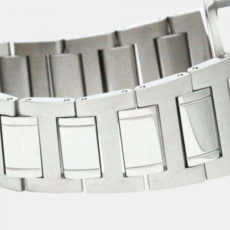 Pre Owned Bvlgari Silver Stainless Steel Bvlgari Bvlgari BB38SS Automatic Men's Wristwatch 38 mm
