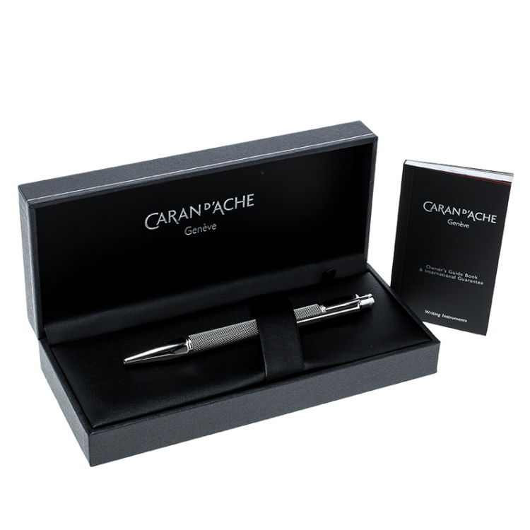 Pre Owned Caran D'Ache Varius Ivanhoe Silver Plated Ballpoint Pen