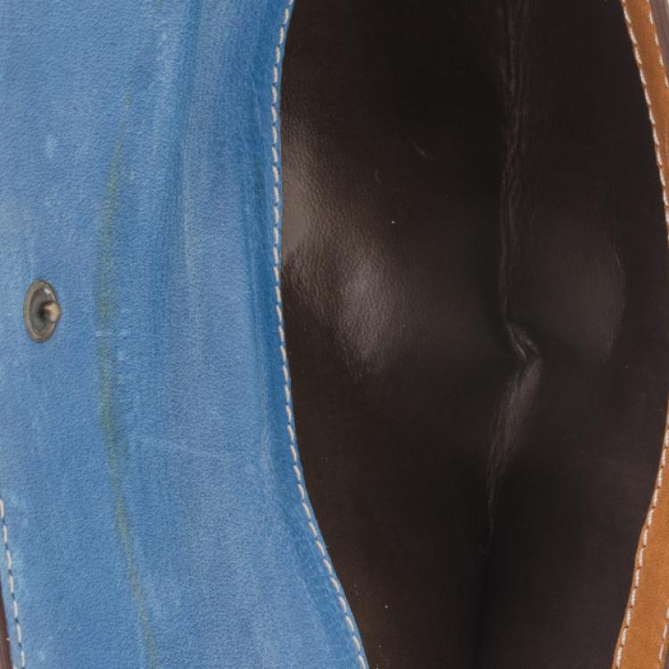 Pre Owned Carolina Herrera Monogram Canvas and Leather Continental Wallet 