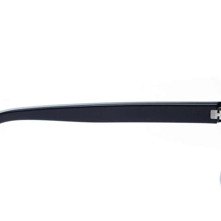 Pre Owned Cartier Navy Blue Santos De Cartier Wayfarer Sunglasses 