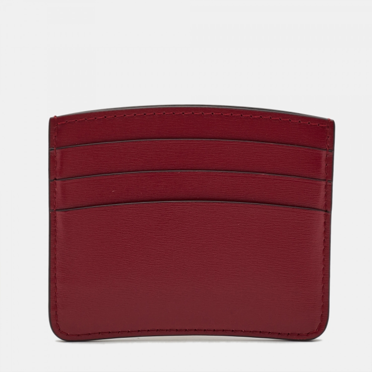 مملوكة مسبقًا Cartier Red Leather Panthère de Cartier Card Holder 