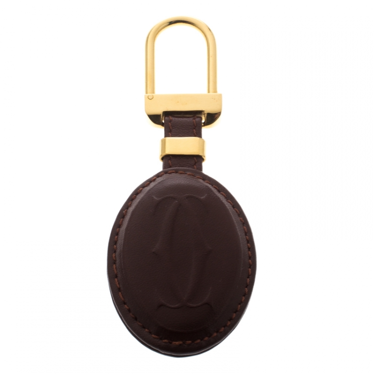 cartier key ring leather