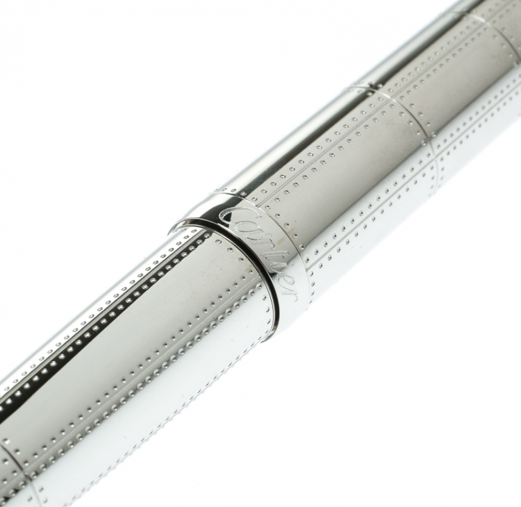 Pre Owned Cartier Roadster de Cartier Transatlantique Palladium Finish Ballpoint Pen