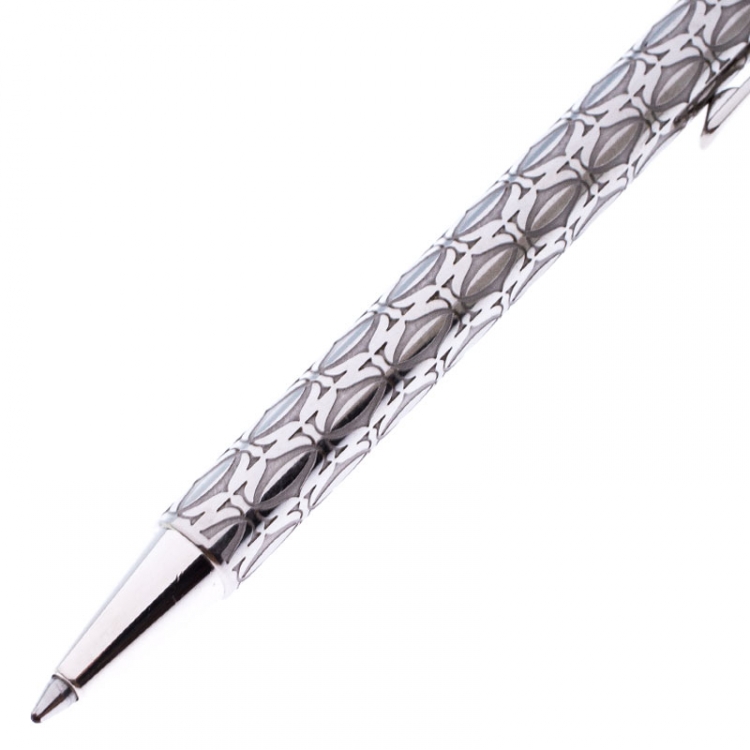Pre Owned Cartier C De Cartier Palladium Finish Ballpoint Pen