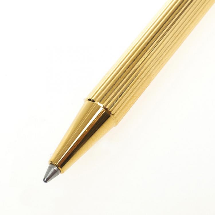 Pre Owned Santos De Cartier Gold Plated Ballpoint Pen