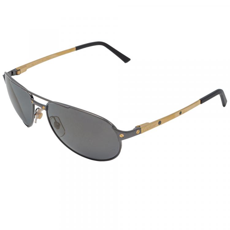 Pre Owned Cartier Santos-Dumont Sunglasses Size 58/16