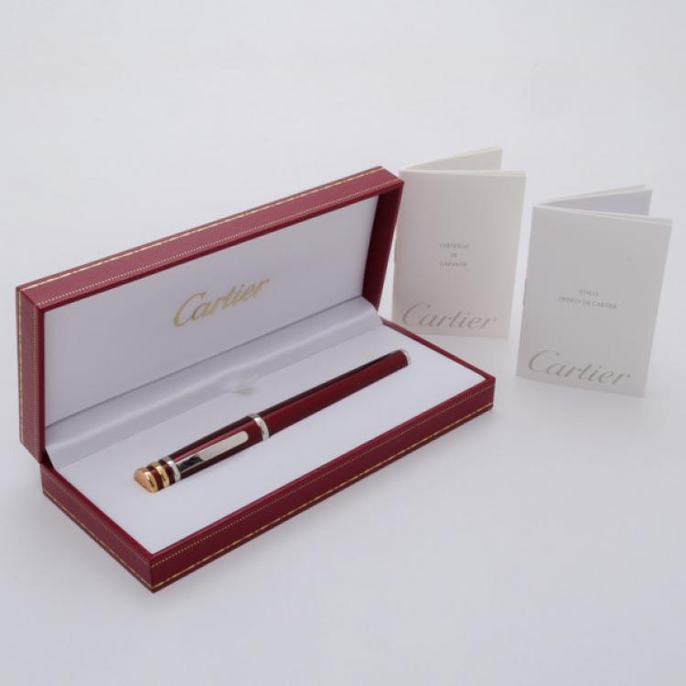 Pre Owned Cartier Trinity De Roller Ball Pen