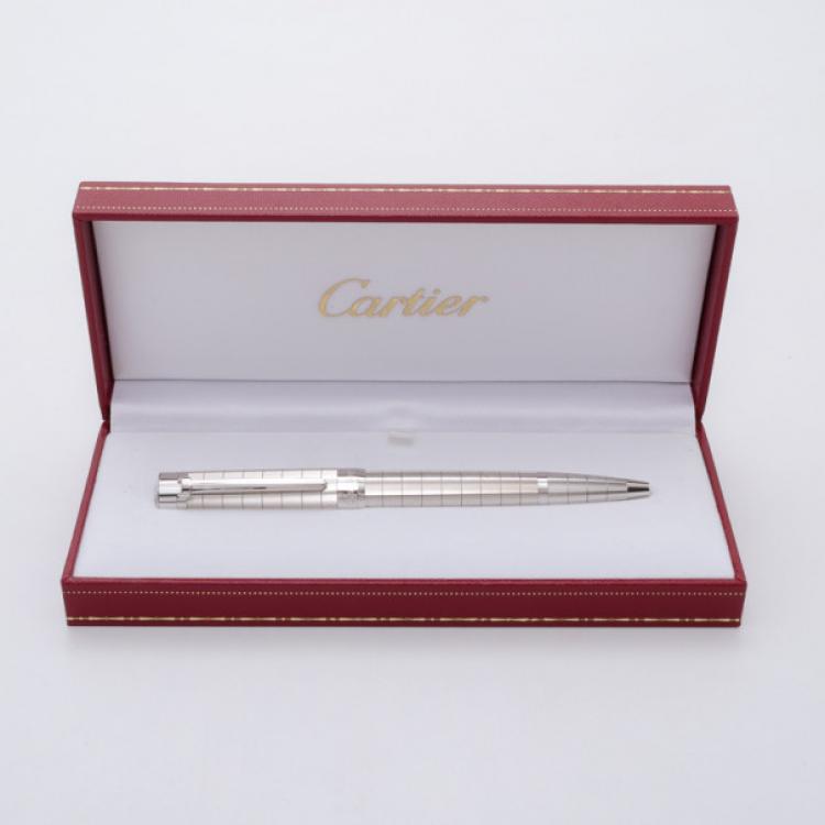 Pre Owned Cartier Pasha Platinum Finish Ballpoint 