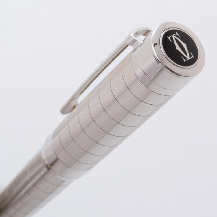 Pre Owned Cartier Pasha Platinum Finish Ballpoint 