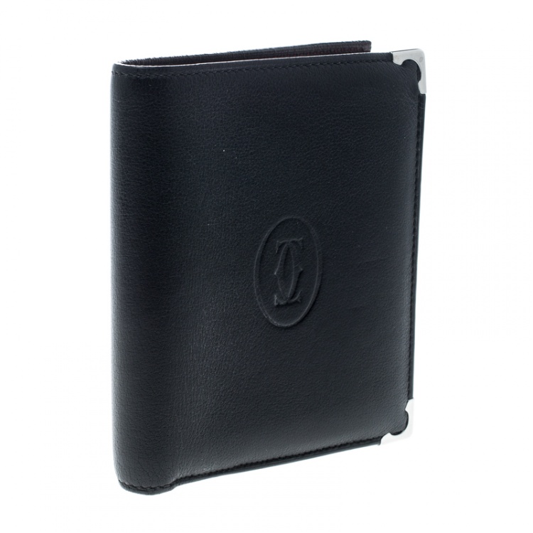 Pre Owned Cartier Leather Must De Cartier Bifold Wallet