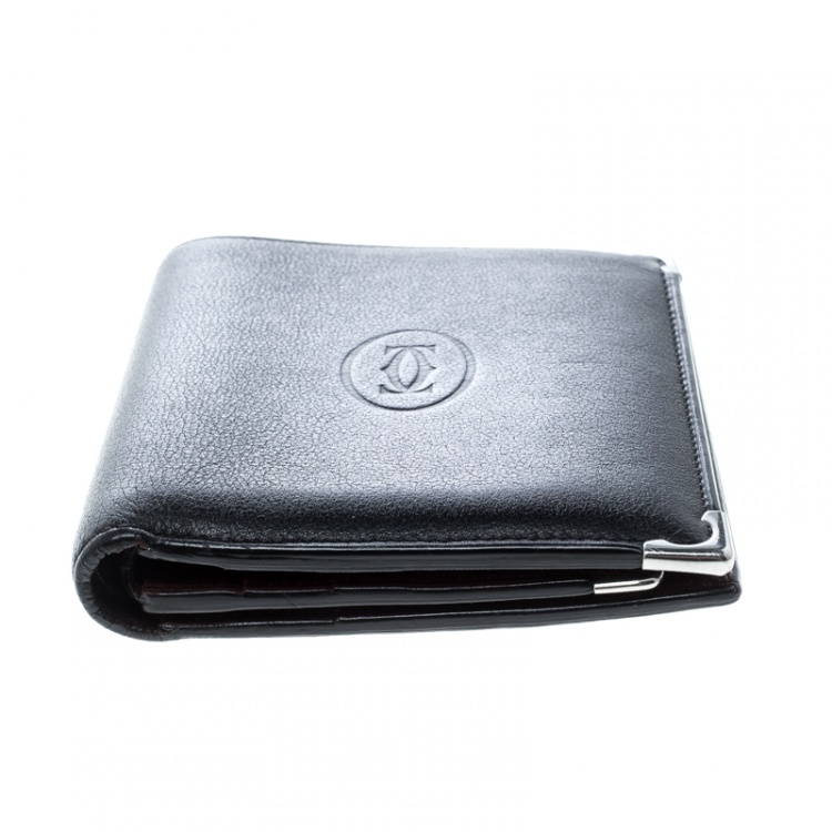Pre Owned Cartier Leather Must De Cartier Bifold Wallet