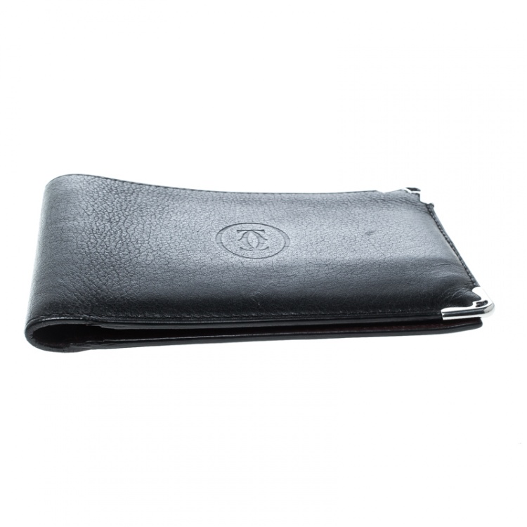 Pre Owned Cartier Leather Must De Cartier Bifold Wallet