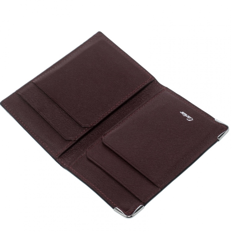 مملوكة مسبقًا Cartier Black Leather Must De Cartier Card Holder