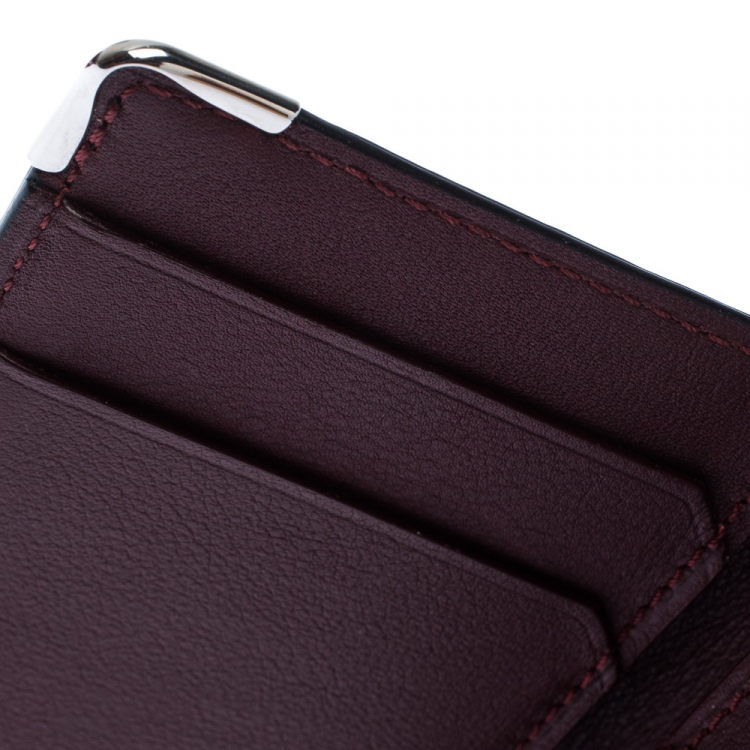 Pre Owned Cartier Black Leather Must De Cartier Card Holder