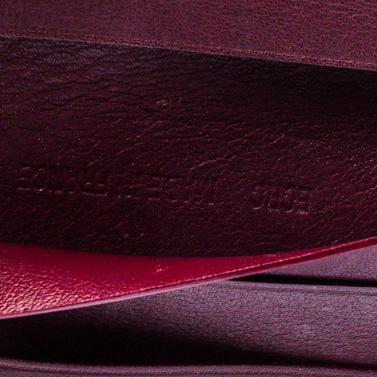 Pre Owned Cartier Black Leather Marcello de Cartier Bifold Wallet