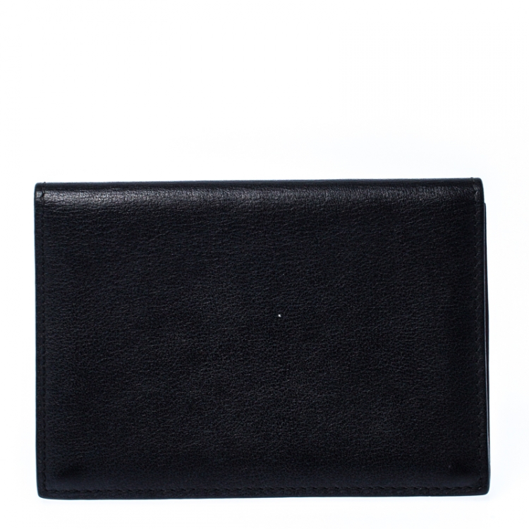 Pre Owned Cartier Black Leather Marcello de Cartier Bifold Wallet