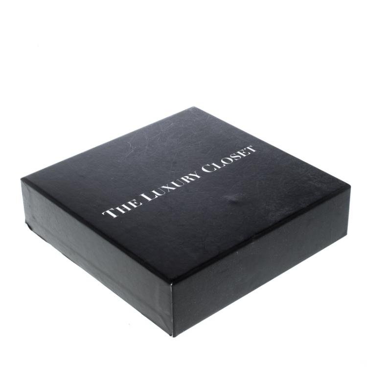 Pre Owned Cartier Black Leather Must De Cartier Bifold Wallet