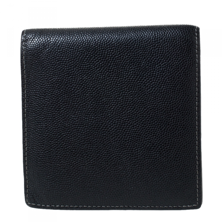 Pre Owned  Cartier Cartier Black Leather Must De Cartier Bifold Wallet