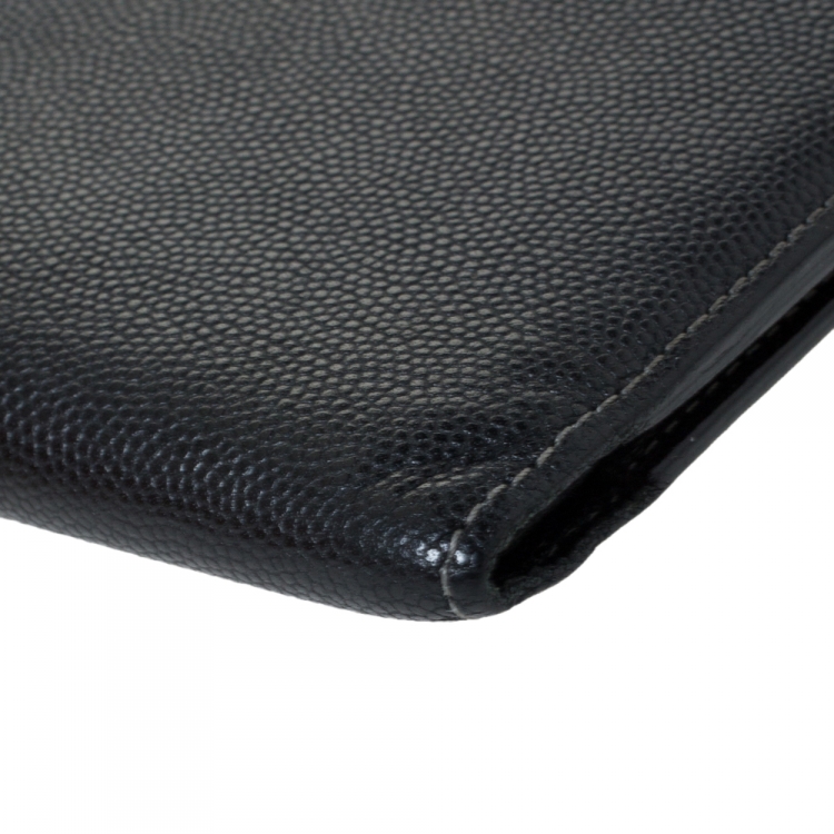 Pre Owned  Cartier Cartier Black Leather Must De Cartier Bifold Wallet