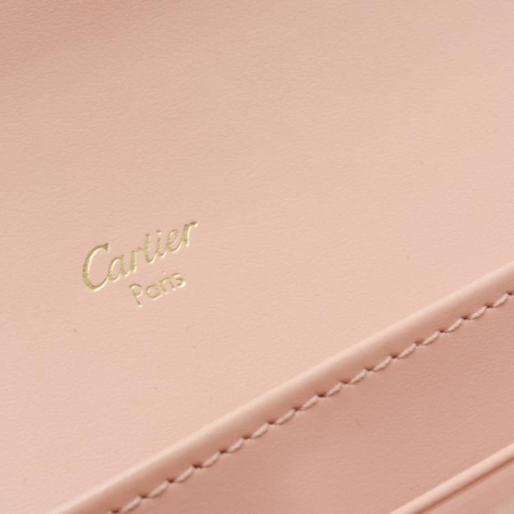 Pre Owned Cartier Pink Love Continental Wallet 