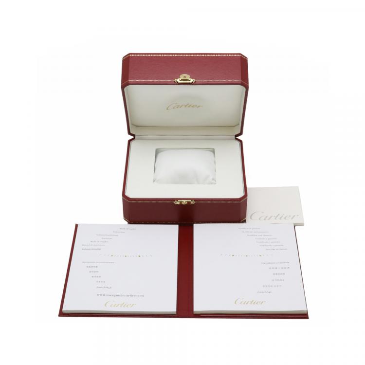 Pre Owned Cartier Silver 18K Rose Gold And Stainless Steel Calible De Chronograph W7100042 Men's Wristwatch 42 MM