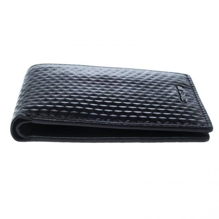 Pre Owned Cerruti 1881 Black Leather Cleveland Bifold Wallet