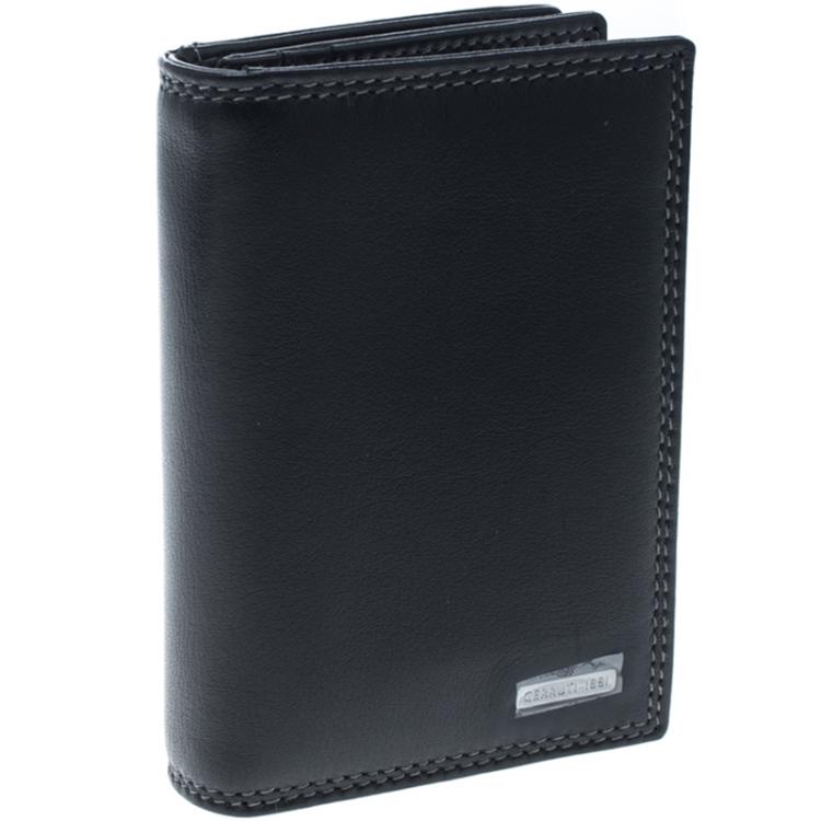 Pre Owned Cerruti 1881 Black Leather Rodi Card Case