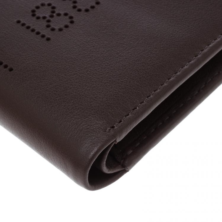 Pre Owned Cerruti 1881 Brown Leather Carson Bifold Wallet