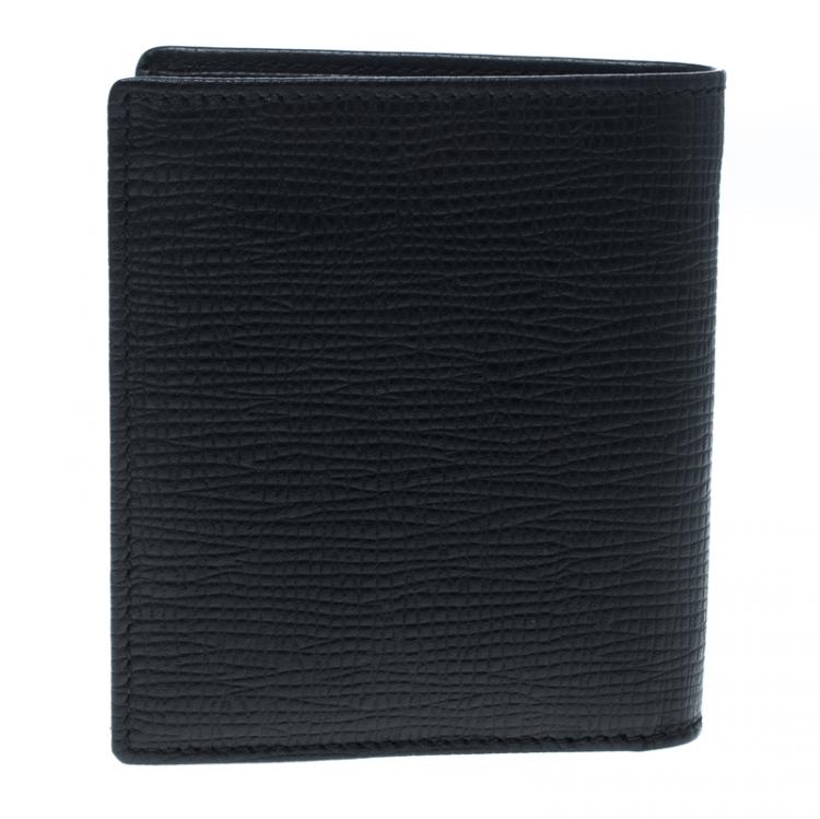 Pre Owned Cerruti 1881 Black Leather Chester Bifold Wallet