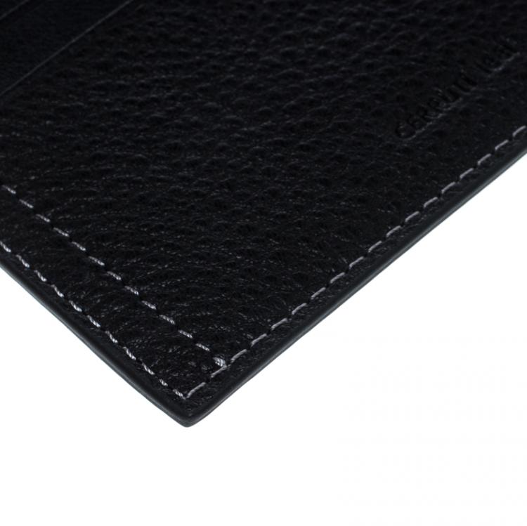 Pre Owned Cerruti 1881 Black Leather Montreal 6CC Card Holder