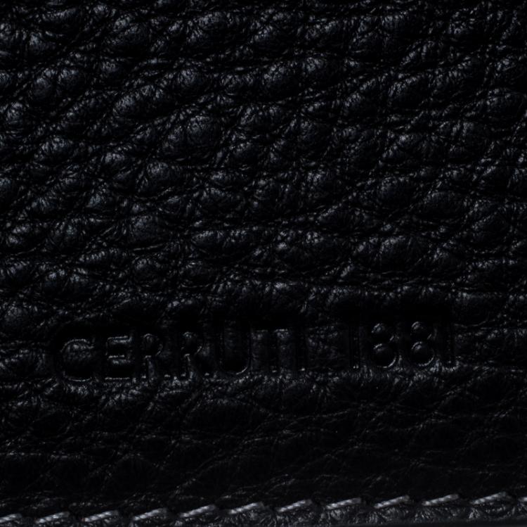 Pre Owned Cerruti 1881 Black Leather Montreal 6CC Card Holder