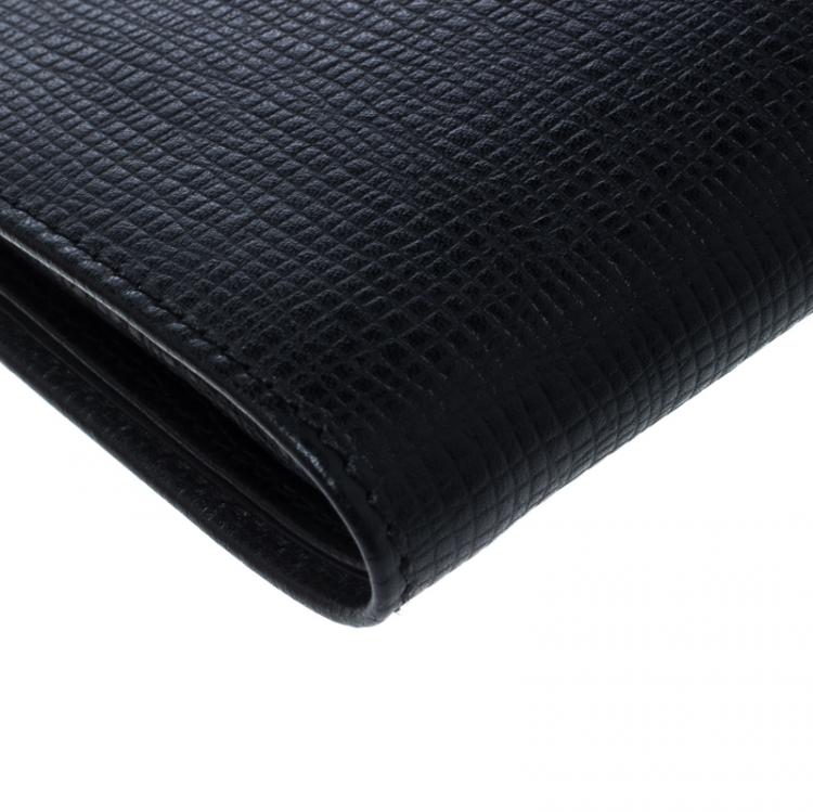 Pre Owned Cerruti 1881 Black Leather Chester Bifold Wallet