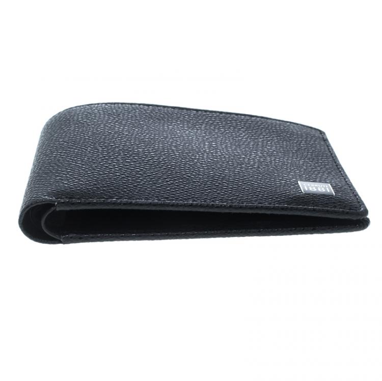 Pre Owned Cerruti 1881 Black Leather Hove Bifold Wallet