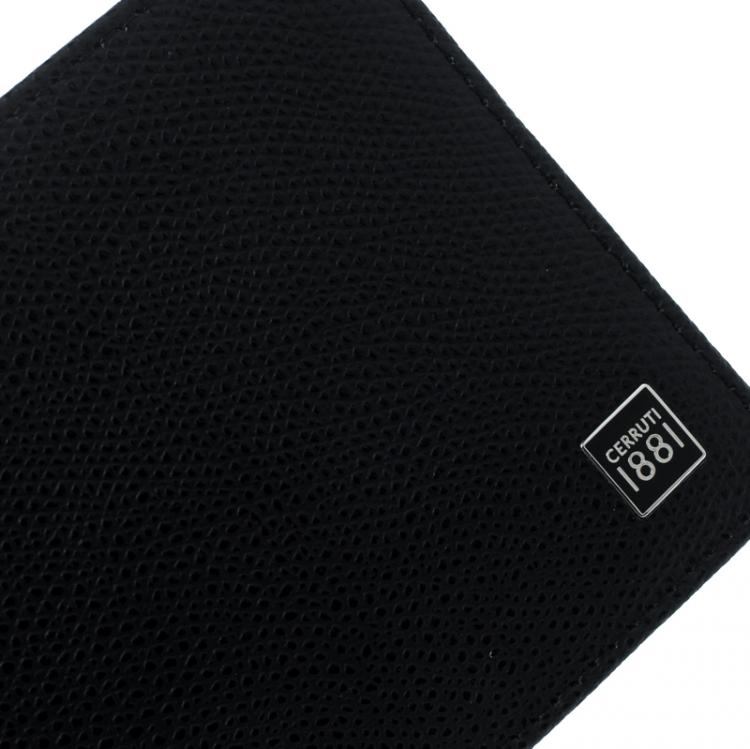 Pre Owned Cerruti 1881 Black Leather Hove Bifold Wallet